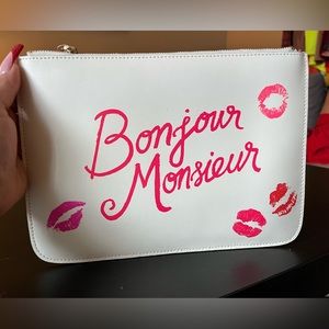 Kate spade clutch/make up bag with top zipper